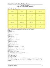 Đề thi Violympic Toán lớp 3 vòng 10 - Năm học 2015-2016 - Trường Tiểu học Hòa Trị 1